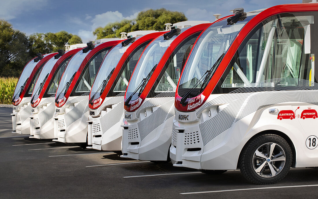 Hochautomatisierte Kleinbusse in den oberfränkischen Städten 