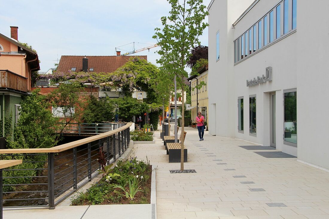 Der Georgenbachweg in Starnberg nach dem Umbau: barrierefrei 