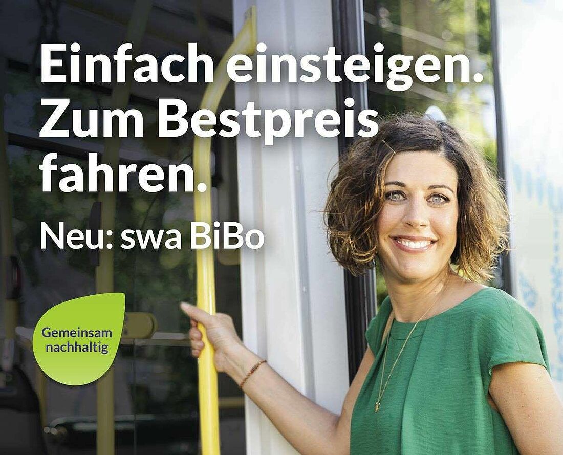 Mit der swaBiBo-App einfach in Bus und Bahn einsteigen und zum Bestpreis fahren.