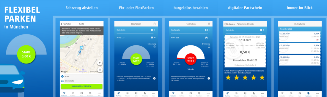 HandyParken München App - Wir bewegen Bayern