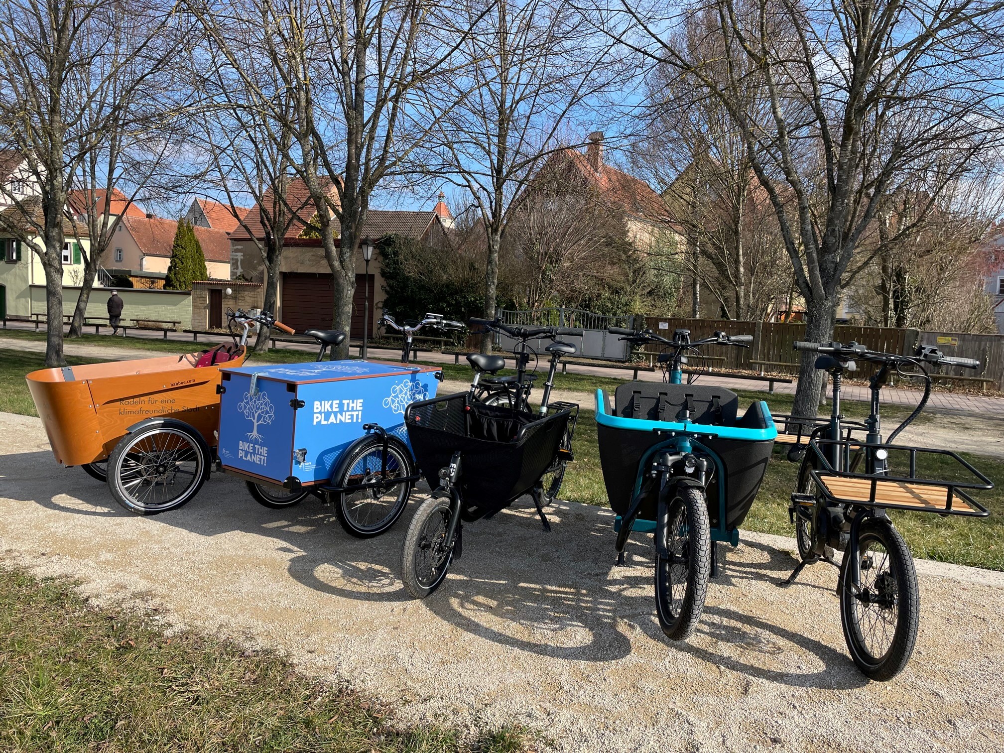 Die fünf Lastenräder der Stadt Gunzenhausen 